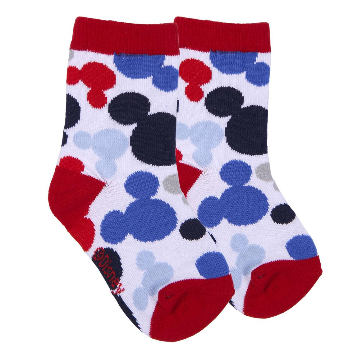Calzini Mickey Mouse DISNEY Topolino in Misto Cotone 5 Paia con Pochette - 7397