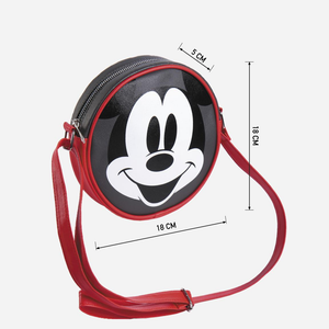 Borsa Passeggio Mickey Mouse DISNEY Topolino Rotonda con Tracolla Regolabile - 3704
