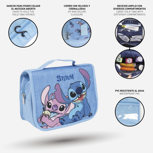 Beauty Case Lilo & Stitch DISNEY Porta Trucchi e Accessori con Gancio - 3763