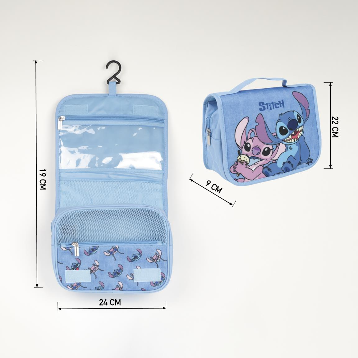 Beauty Case Lilo & Stitch DISNEY Porta Trucchi e Accessori con Gancio - 3763