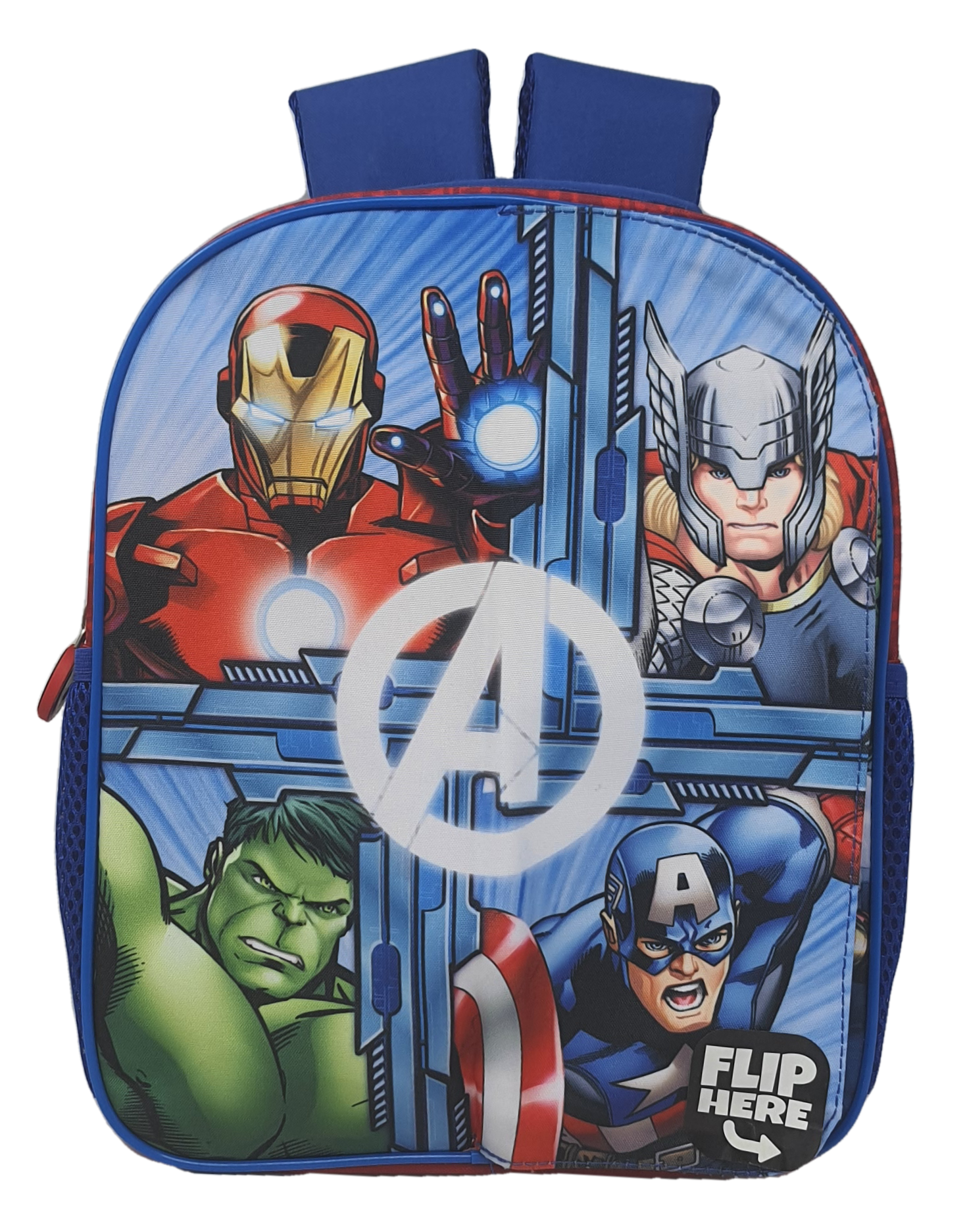 Zaino Asilo Avengers MARVEL con Pattina Magnetica Intercambiabile Borsa Scuola Tempo Libero - 1029p5626t2