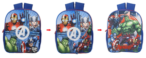 Zaino Asilo Avengers MARVEL con Pattina Magnetica Intercambiabile Borsa Scuola Tempo Libero - 1029p5626t2
