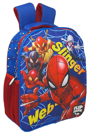 Zaino Asilo Spiderman MARVEL con Pattina Magnetica Intercambiabile Borsa Scuola Tempo Libero - 1029p5626t2