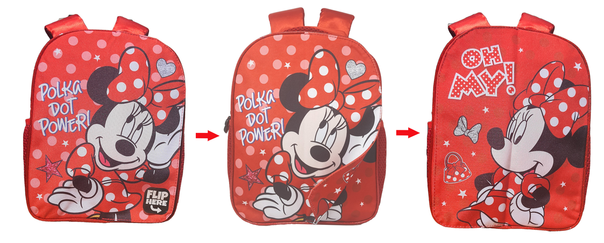 Zaino Asilo Minnie Mouse DISNEY con Pattina Magnetica Intercambiabile Borsa Scuola Tempo Libero - 1000e2896792