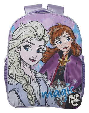 Zaino Asilo Frozen Ii DISNEY Elsa Anna con Pattina Magnetica Intercambiabile Borsa Scuola Tempo Libero - 1029p1408