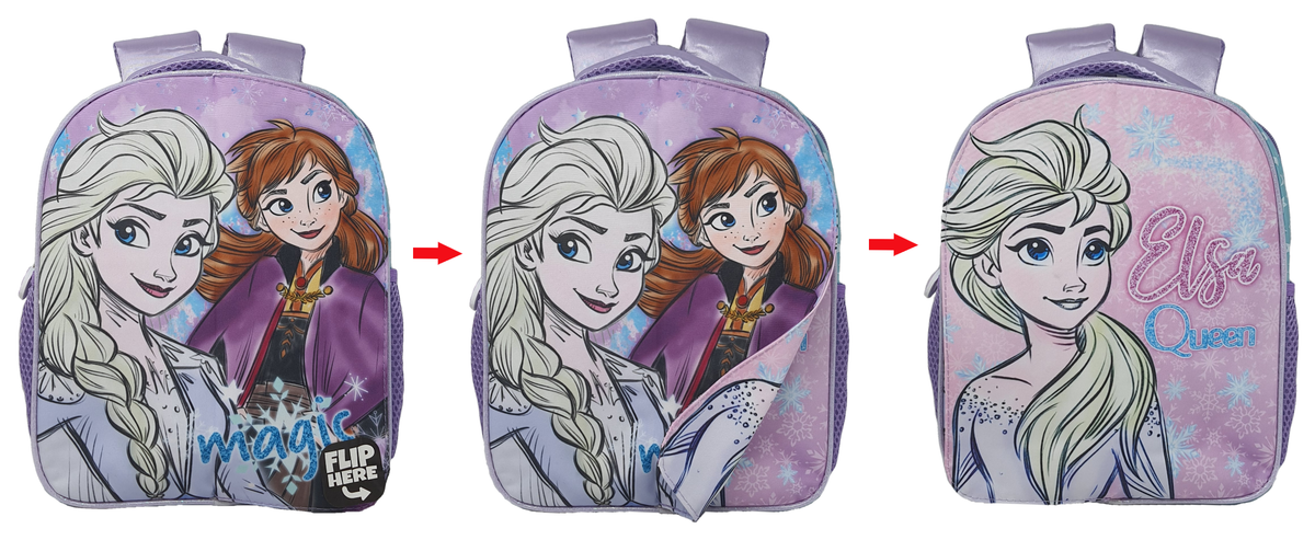 Zaino Asilo Frozen Ii DISNEY Elsa Anna con Pattina Magnetica Intercambiabile Borsa Scuola Tempo Libero - 1029p1408