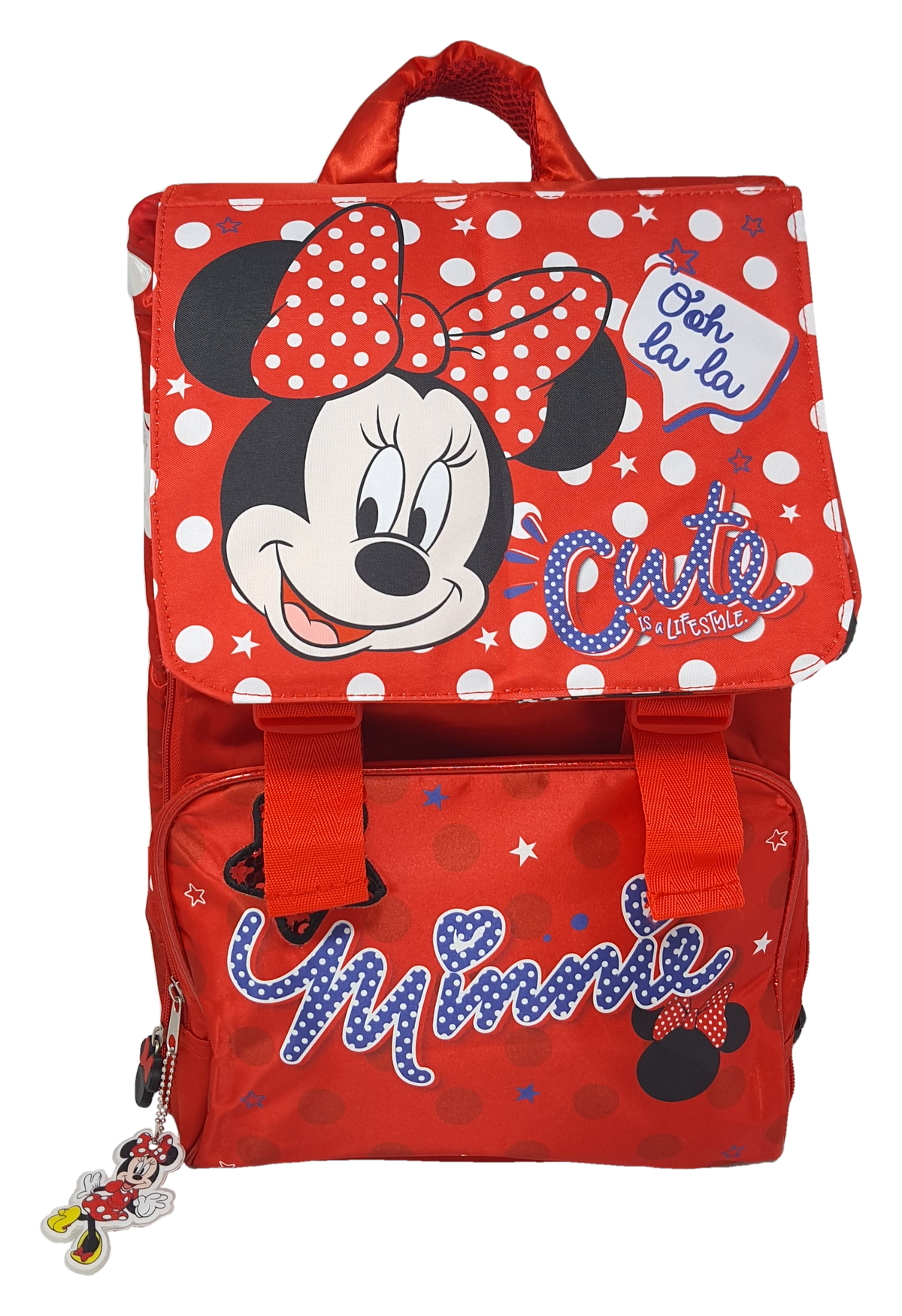 Zaino Estensibile Minnie Mouse DISNEY con Pattina Magnetica Intercambiabile Borsa Scuola 44 CM - 1111396792