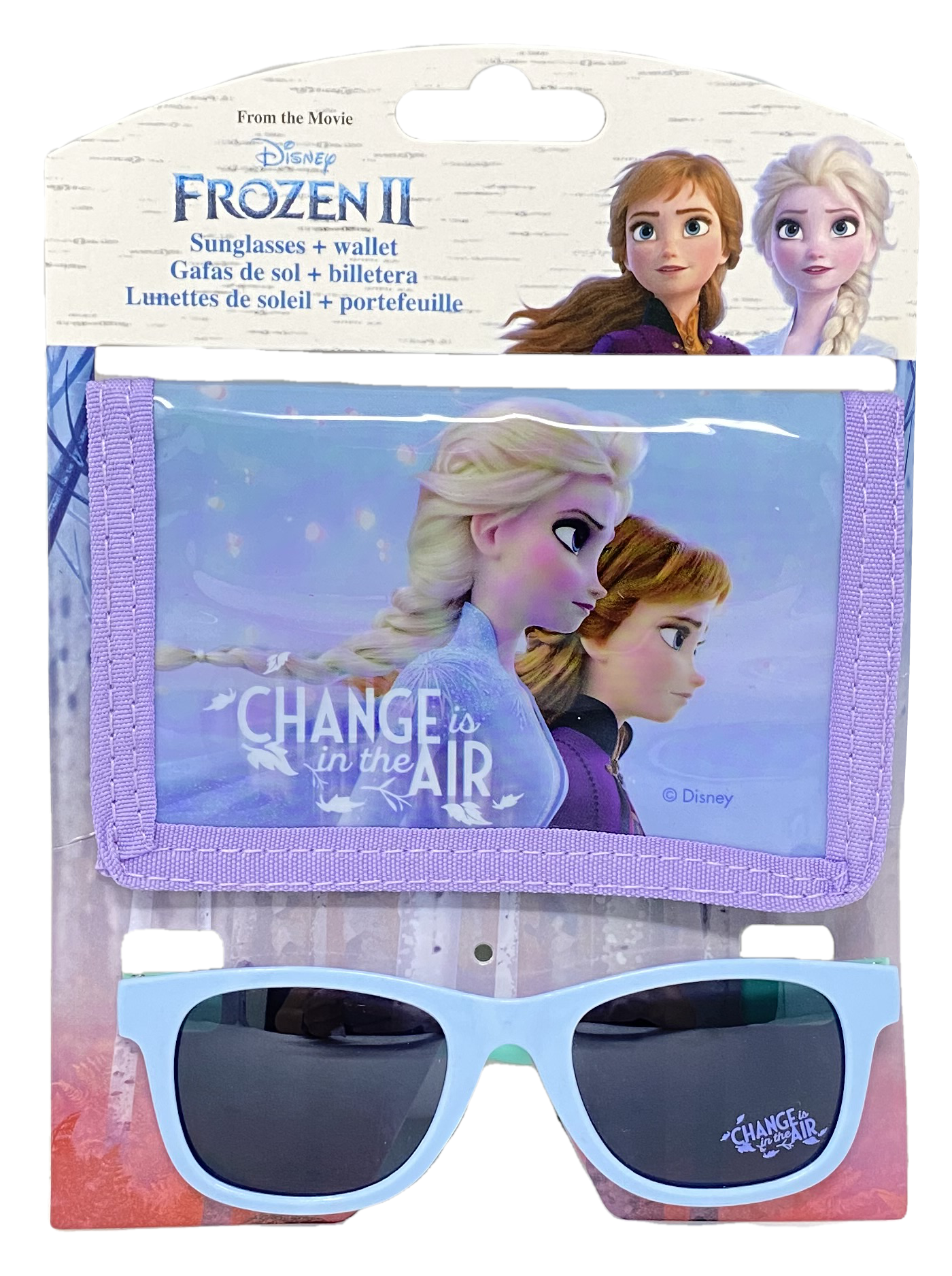 Occhiali da Sole Frozen Ii DISNEY Elsa Anna con Portafogli - Wd21570
