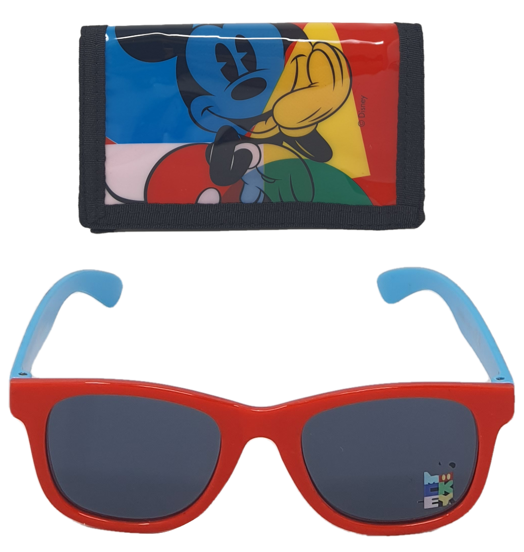 Occhiali da Sole Mickey Mouse DISNEY Topolino con Portafogli - Wd21566
