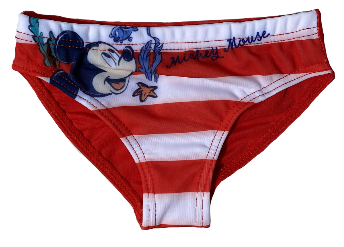 Costume Mare Mickey Mouse DISNEY Topolino Slip Mutandina Neonato - Mic0394rosso
