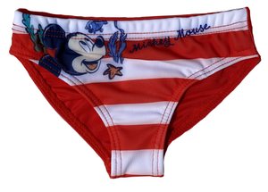Costume Mare Mickey Mouse DISNEY Topolino Slip Mutandina Neonato - Mic0394rosso