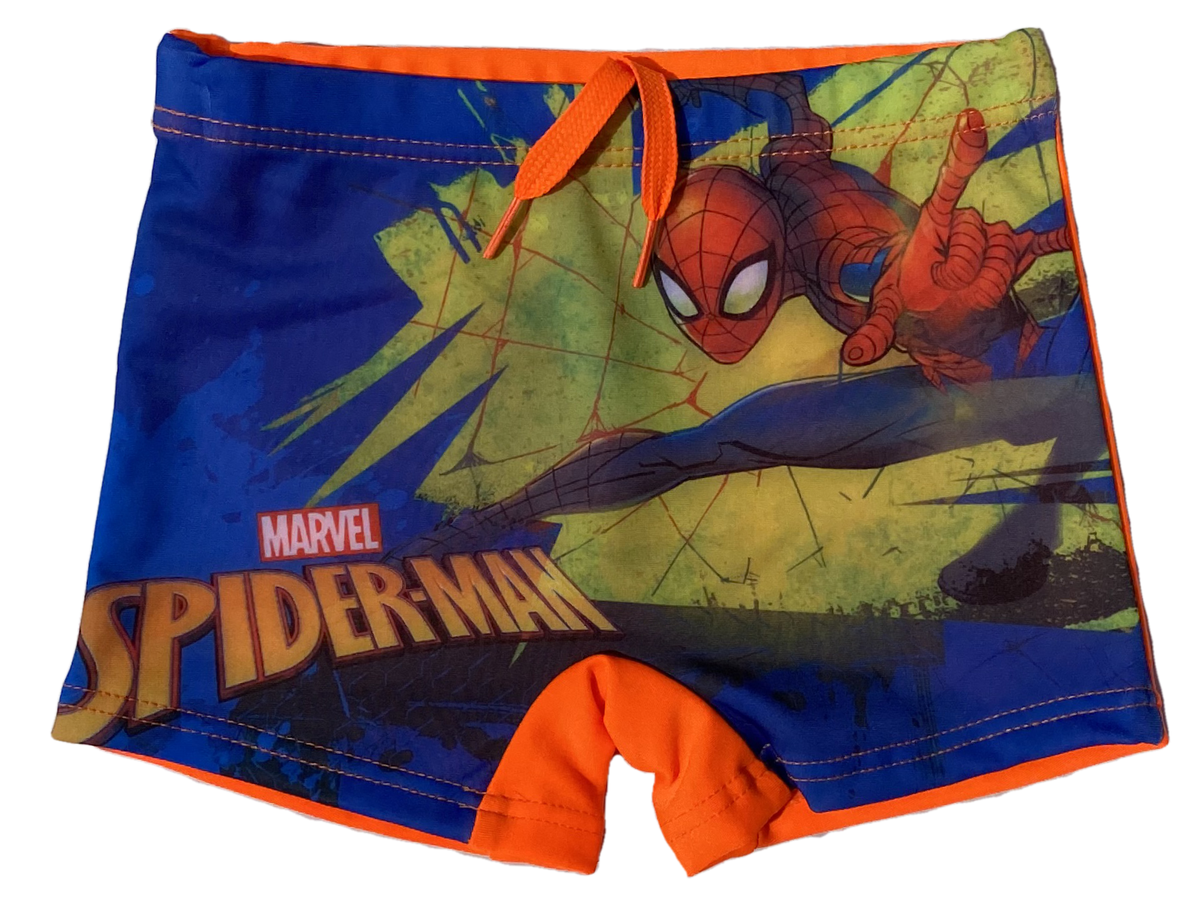 Costume Mare Spiderman MARVEL Parigamba Fluo Pantaloncino Bambino - Spi0408arancio