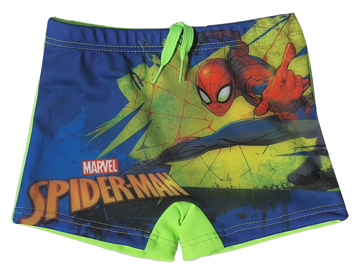Costume Mare Spiderman MARVEL Parigamba Fluo Pantaloncino Bambino - Spi0408verde