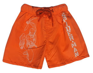 Costume Mare Spiderman MARVEL Bermuda Pantaloncino Bambino - Spi1701arancio