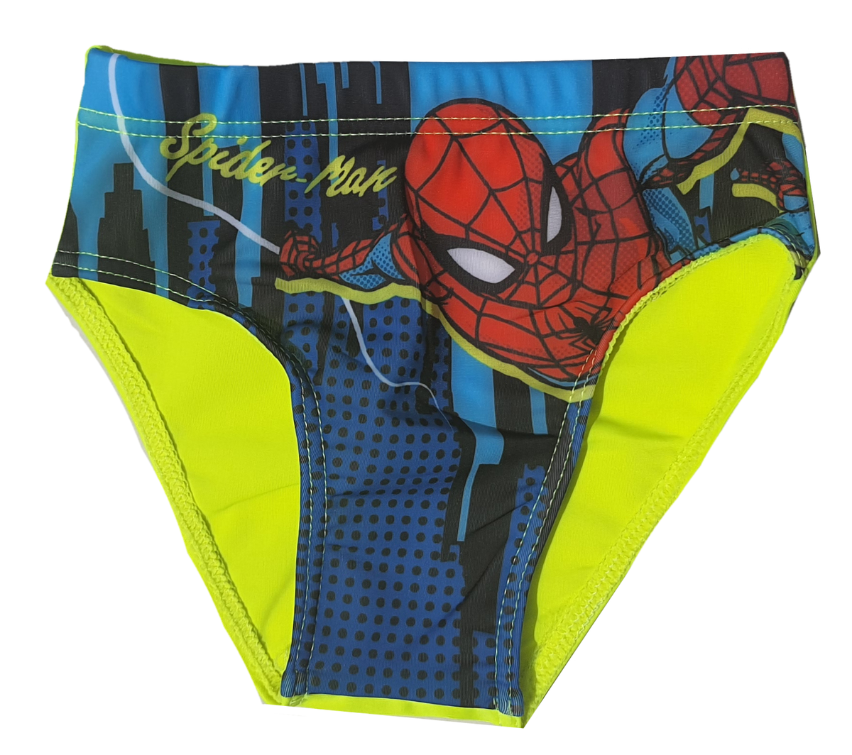 Costume Mare Spiderman MARVEL Slip Fluo Mutandina Bambino - Spi0403giallo
