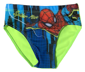 Costume Mare Spiderman MARVEL Slip Fluo Mutandina Bambino - Spi0403verde