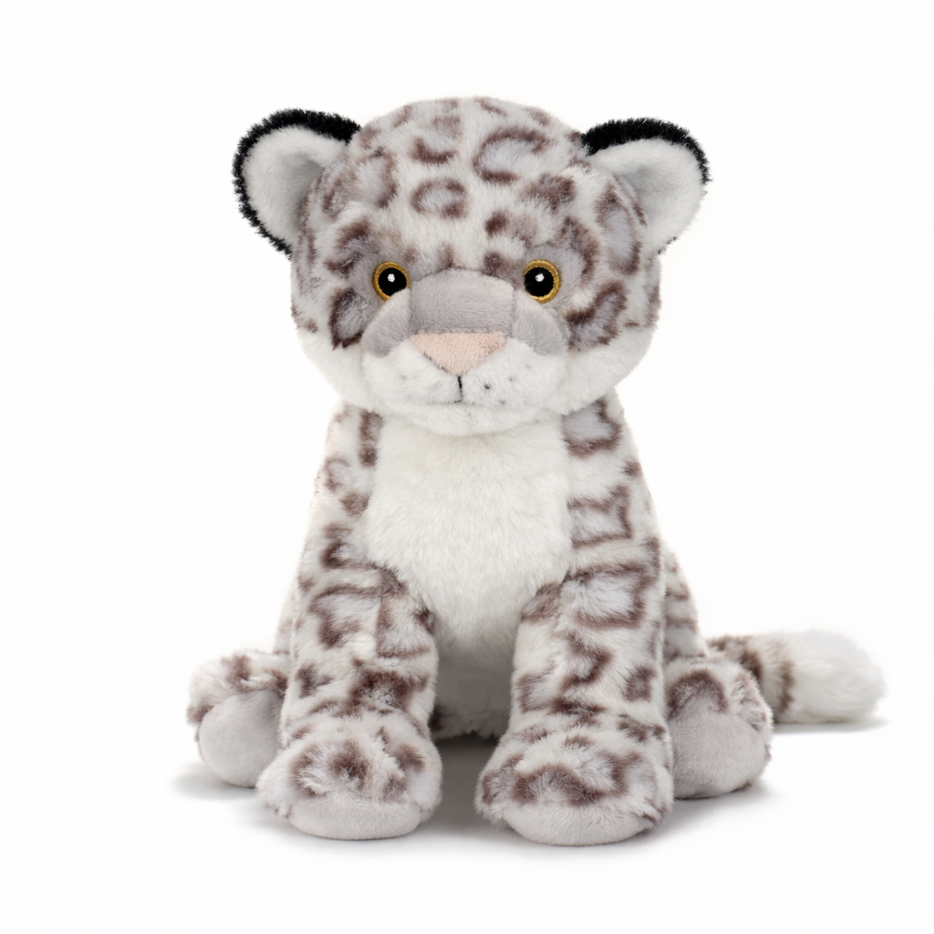 Peluche Leopardo Delle Nevi Grs Cm. 30 Plastica Reciclata Lelly - 800067
