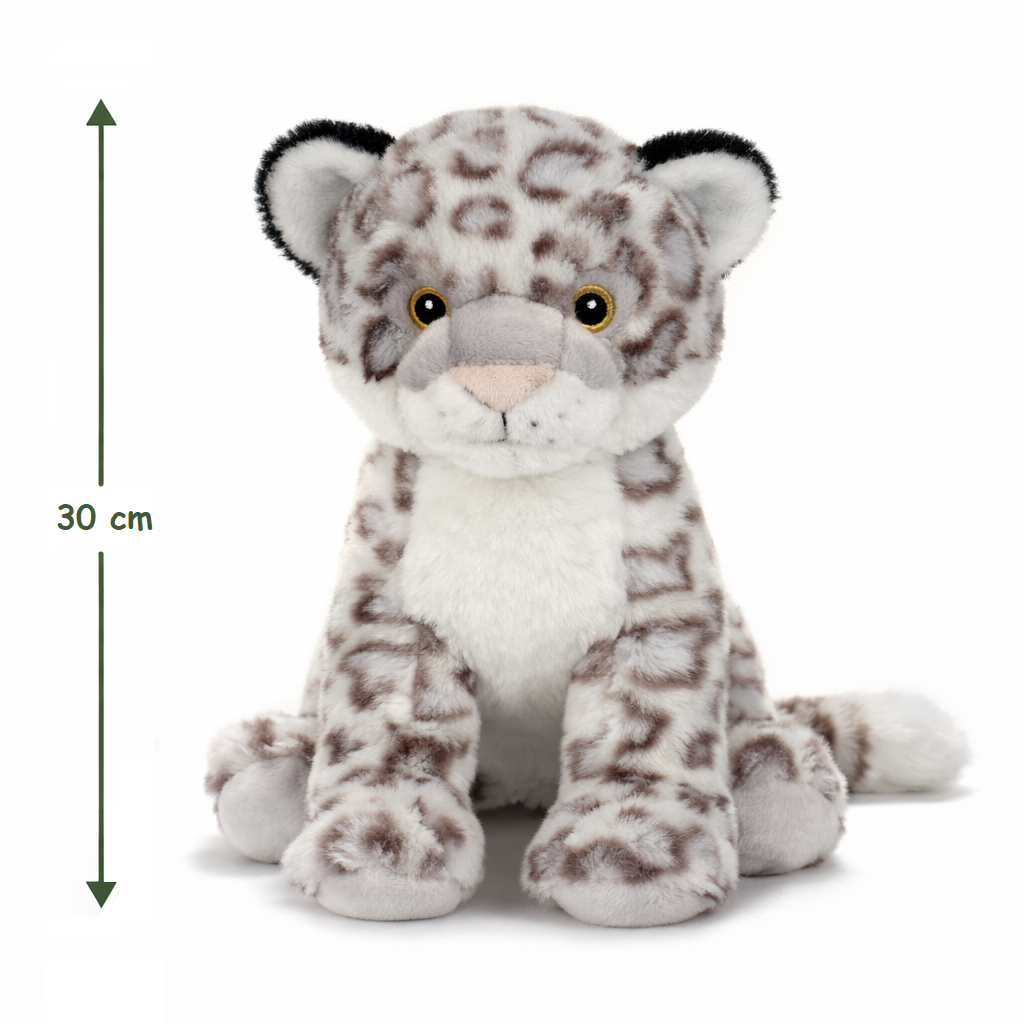 Peluche Leopardo Delle Nevi Grs Cm. 30 Plastica Reciclata Lelly - 800067