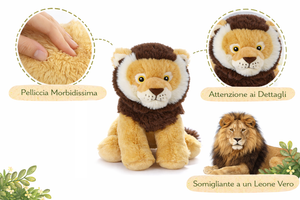 Peluche Leone Grs Cm. 30 Plastica Reciclata Lelly - 800069