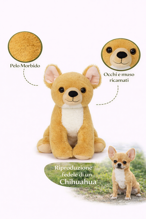 Peluche Chiwawa Grs Cm. 25 Plastica Reciclata Lelly - 800210