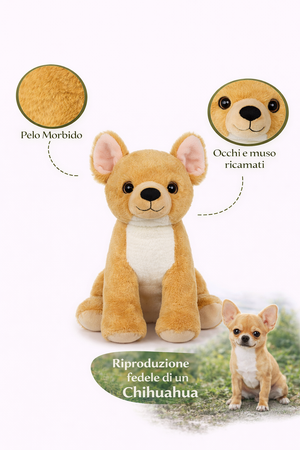 Peluche Chiwawa Grs Cm. 30 Plastica Reciclata Lelly - 800211