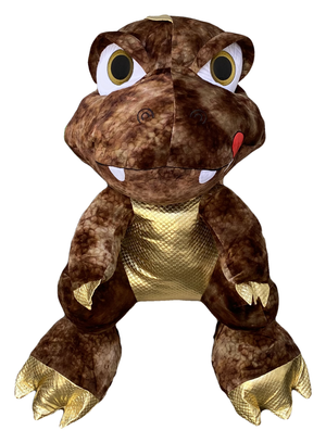 Peluche T-Rex Dinosauro Marrone Pupazzo Cm. 45 - Pts31326y/35marrone