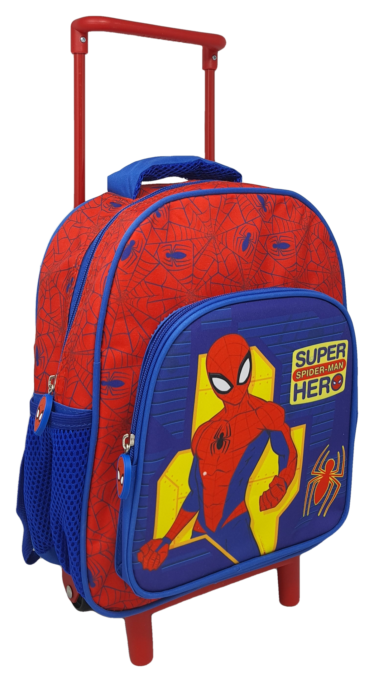 Zaino Asilo Trolley Spiderman MARVEL 2 Ruote Manico Allungabile Cm.30 - Sp0809