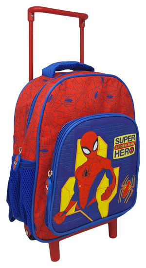 Zaino Asilo Trolley Spiderman MARVEL 2 Ruote Manico Allungabile Cm.30 - Sp0809