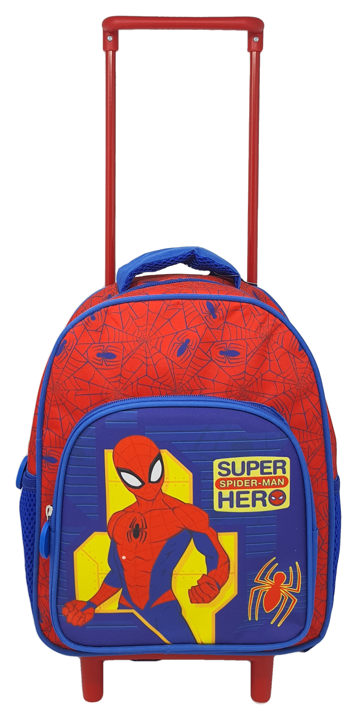 Zaino Asilo Trolley Spiderman MARVEL 2 Ruote Manico Allungabile Cm.30 - Sp0809