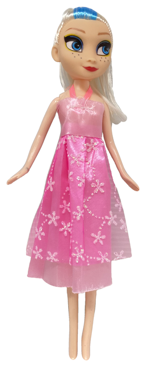 Bambola Principessa Rosa + Trousse 1 Rossetto 7 Ombretti 1 Pennello Trucco per Bambine - Toy0675