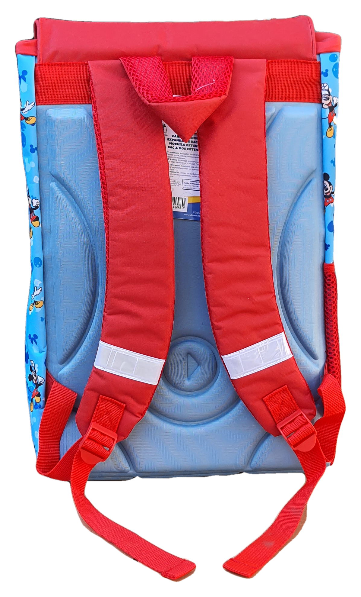 Zaino Mickey Mouse DISNEY Topolino Pippo Paperino Pluto Estensibile Scuola Elementare Cm. 40x29x27 - Mic0807