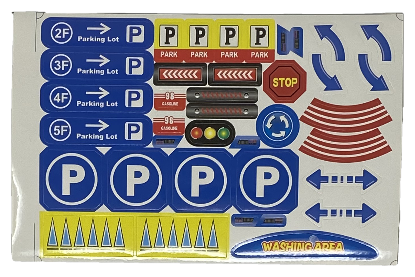 Parcheggio Multipiano Squadra di Pronto Intervento 49 Pezzi con 3 Veicoli - Toy0477