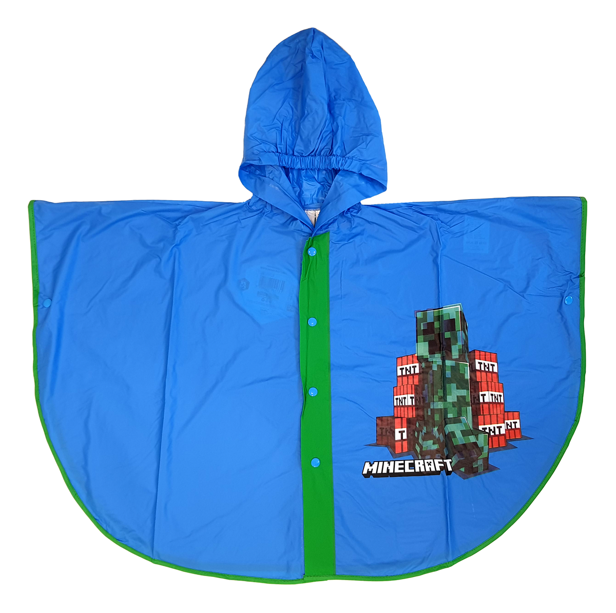 Mantella Pioggia Minecraft Videogioco Impermeabile Antivento Antipioggia - K04381mc