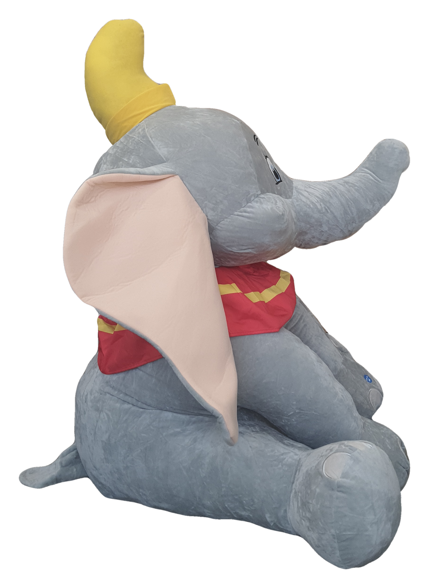 Peluche Dumbo DISNEY Gigante Elefante Seduto con Suono H 115 CM - 71170d