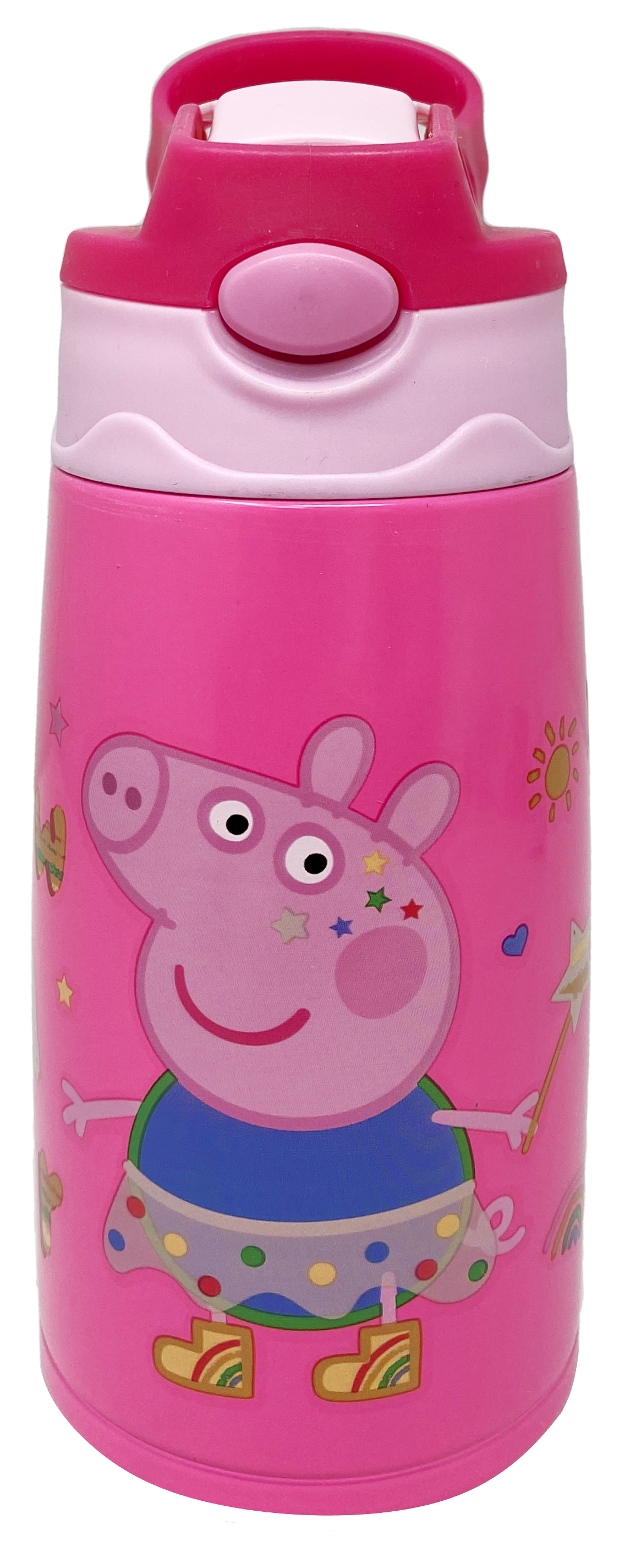 Borraccia Termica con Beccuccio Peppa Pig 450 Ml Apertura Automatica - Pp17062