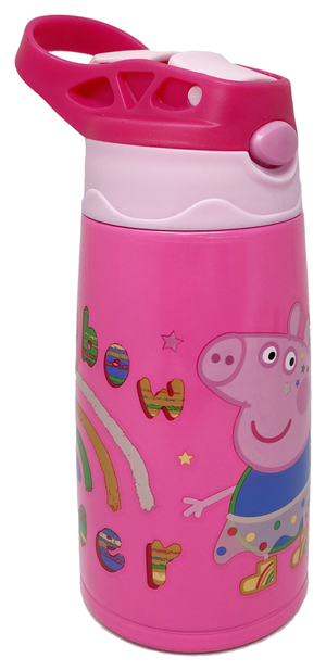 Borraccia Termica con Beccuccio Peppa Pig 450 Ml Apertura Automatica - Pp17062