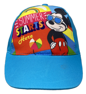 Cappello Mickey Mouse DISNEY Topolino con Visiera Estivo Regolabile Bambino - Wd20253
