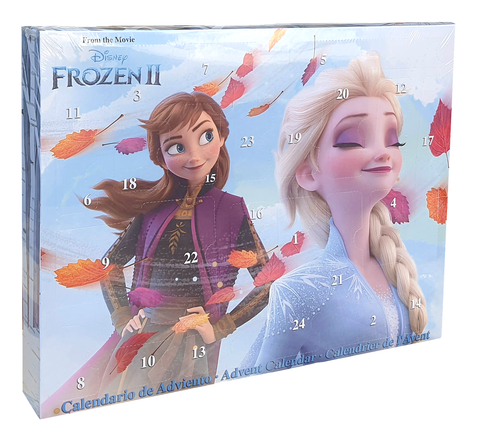 Calendario Dell'avvento Frozen Ii DISNEY Elsa Anna 24 Pezzi Accessori per Capelli Bigiotteria Cancelleria - Wd21509