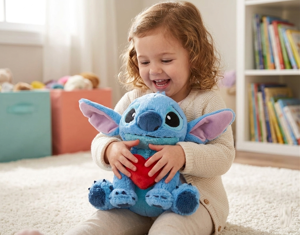 Peluche DISNEY Lilo & Stitch Morbido Pupazzo con Cuore 25 CM - 6315876995