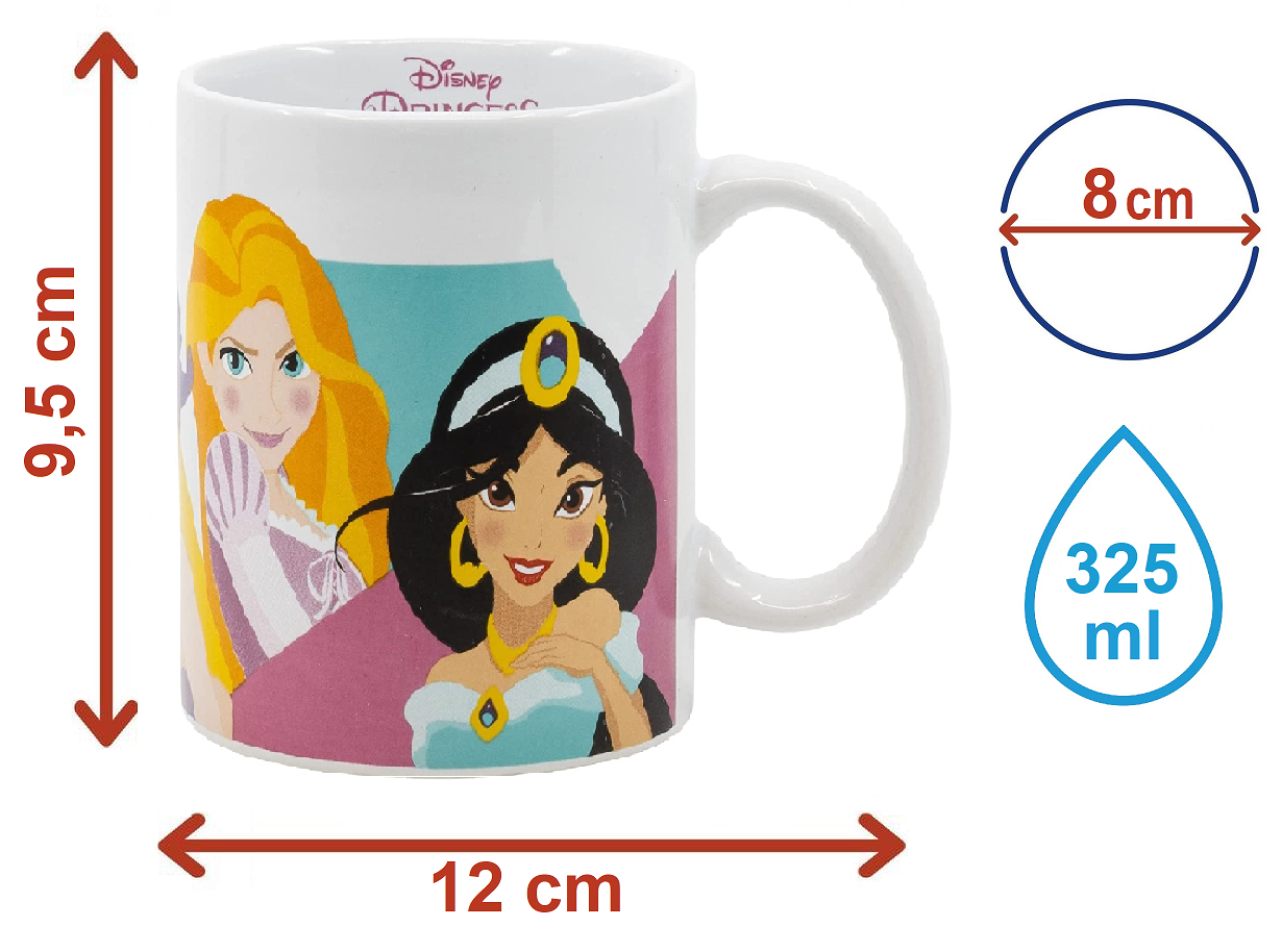 Tazza Principesse DISNEY Modello Mug in Ceramica 325 Ml in Confezione - 88114