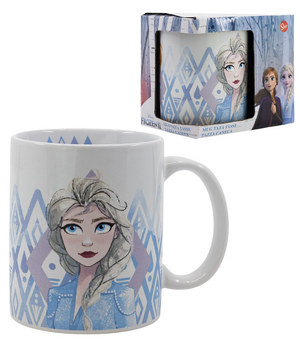 Tazza Mug Frozen Ii DISNEY Elsa Anna in Ceramica 325 Ml in Confezione - Stt88084