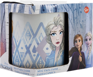 Tazza Mug Frozen Ii DISNEY Elsa Anna in Ceramica 325 Ml in Confezione - Stt88084
