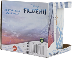 Tazza Mug Frozen Ii DISNEY Elsa Anna in Ceramica 325 Ml in Confezione - Stt88084