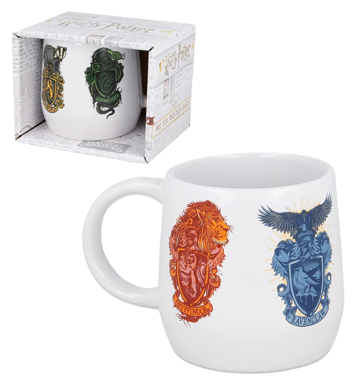 Tazza Mug Harry Potter Hogwarts in Ceramica Bombata 350 Ml in Confezione - Sthp20089
