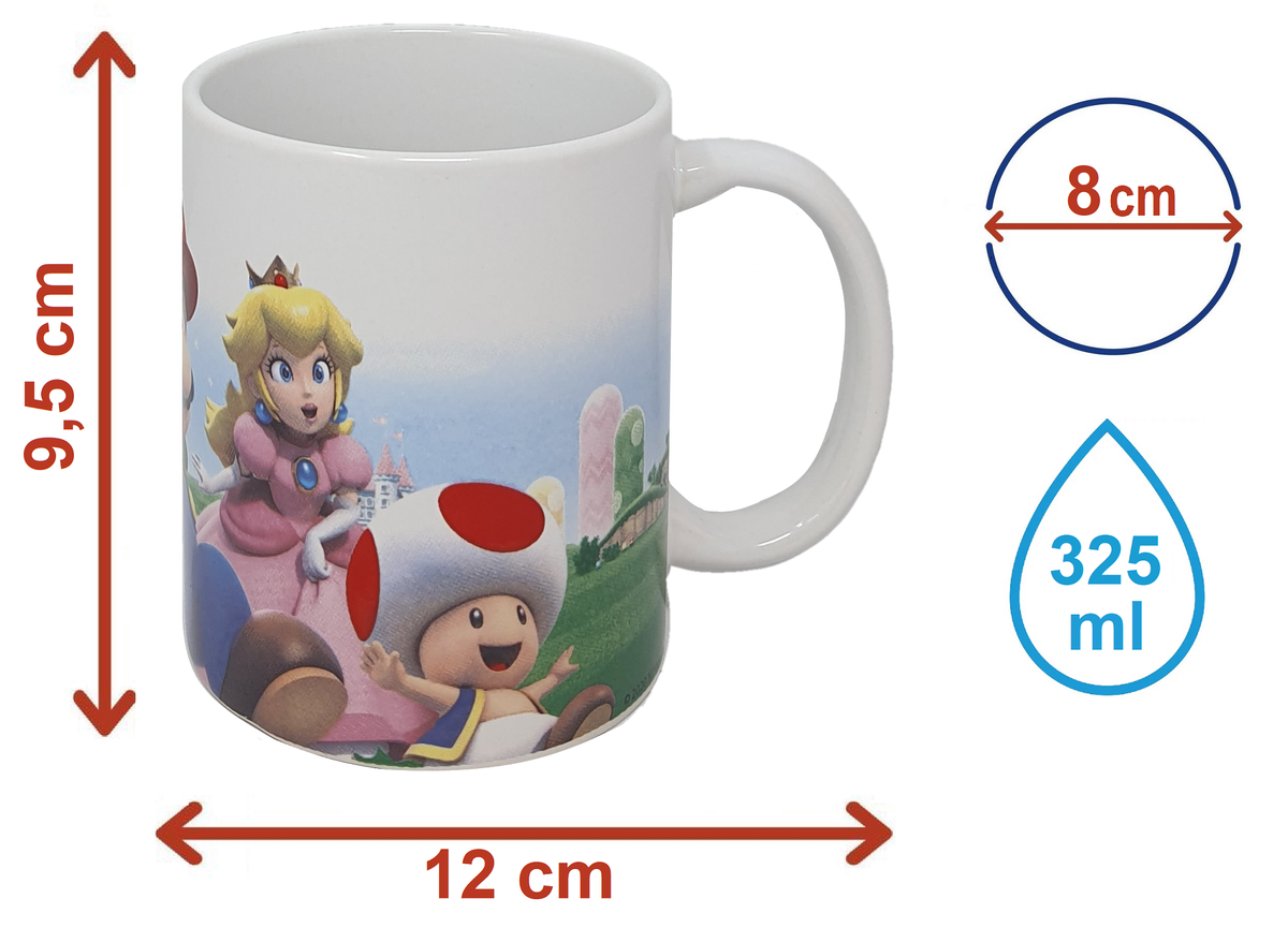 Tazza Mug Super Mario in Ceramica 325 Ml in Confezione - Stt8605