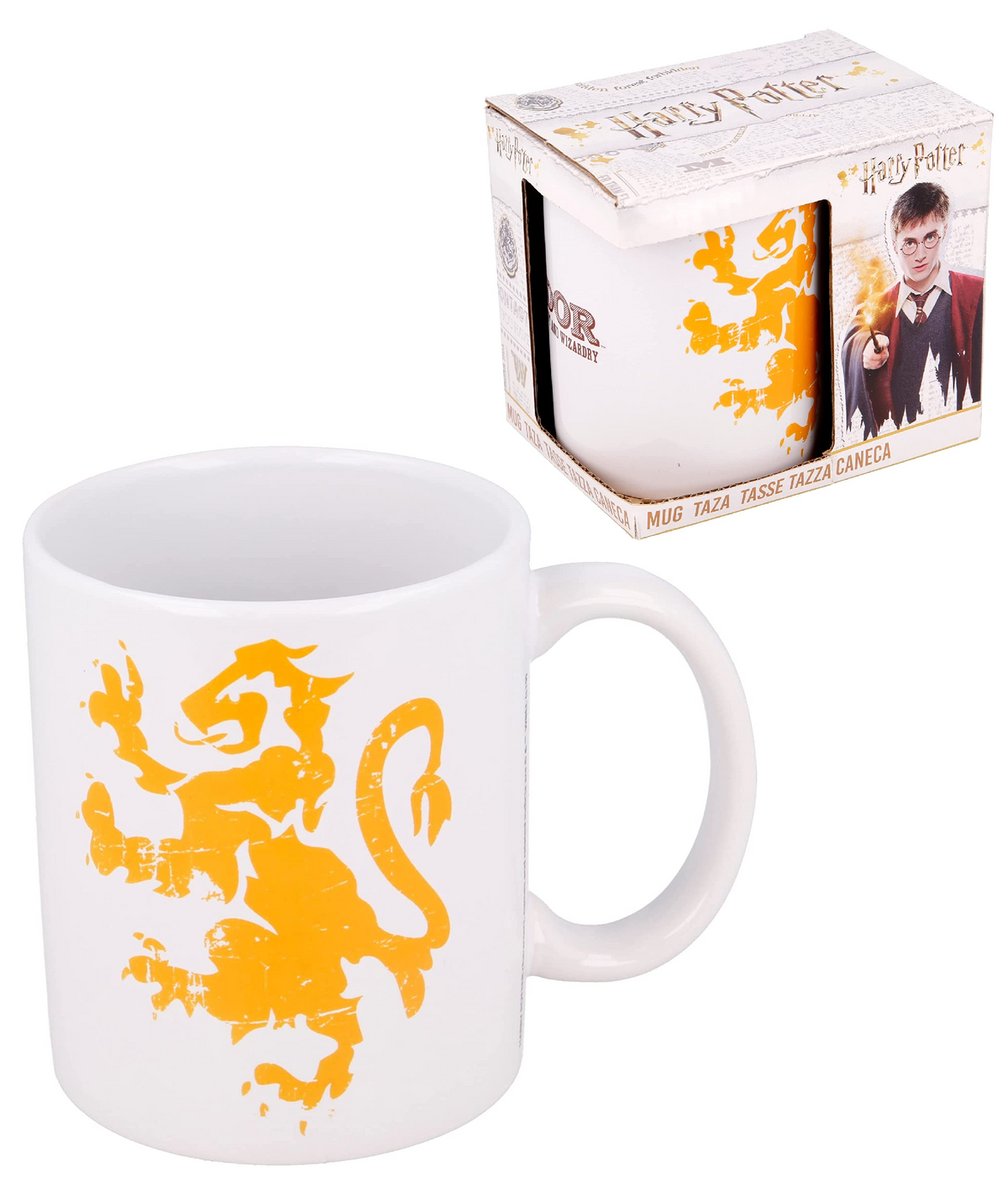 Tazza Mug Harry Potter Hogwarts Grifondoro in Ceramica 310 Ml in Confezione - Sttt20080