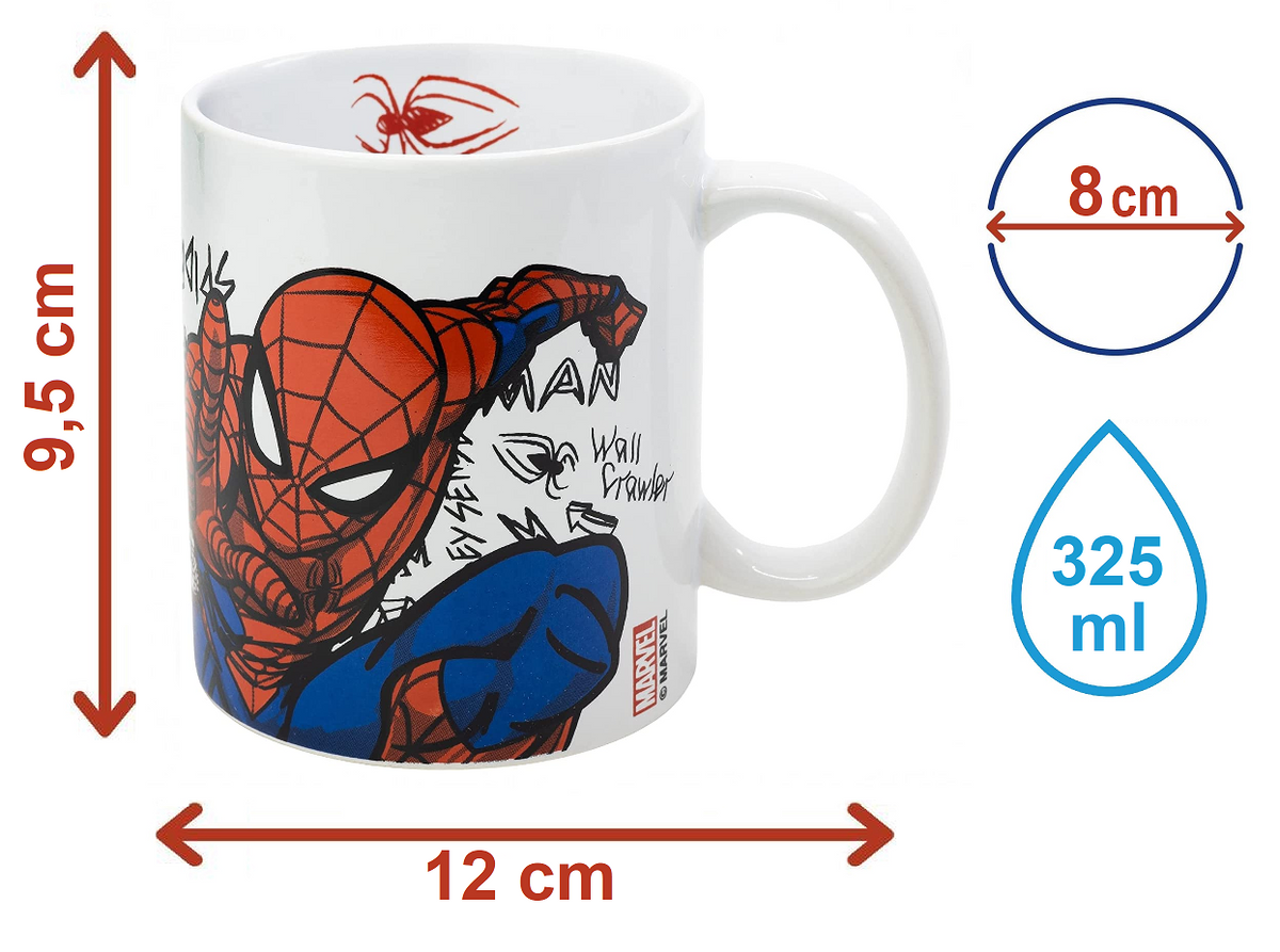 Tazza Mug Spiderman MARVEL in Ceramica 310 Ml in Confezione - Stt88124