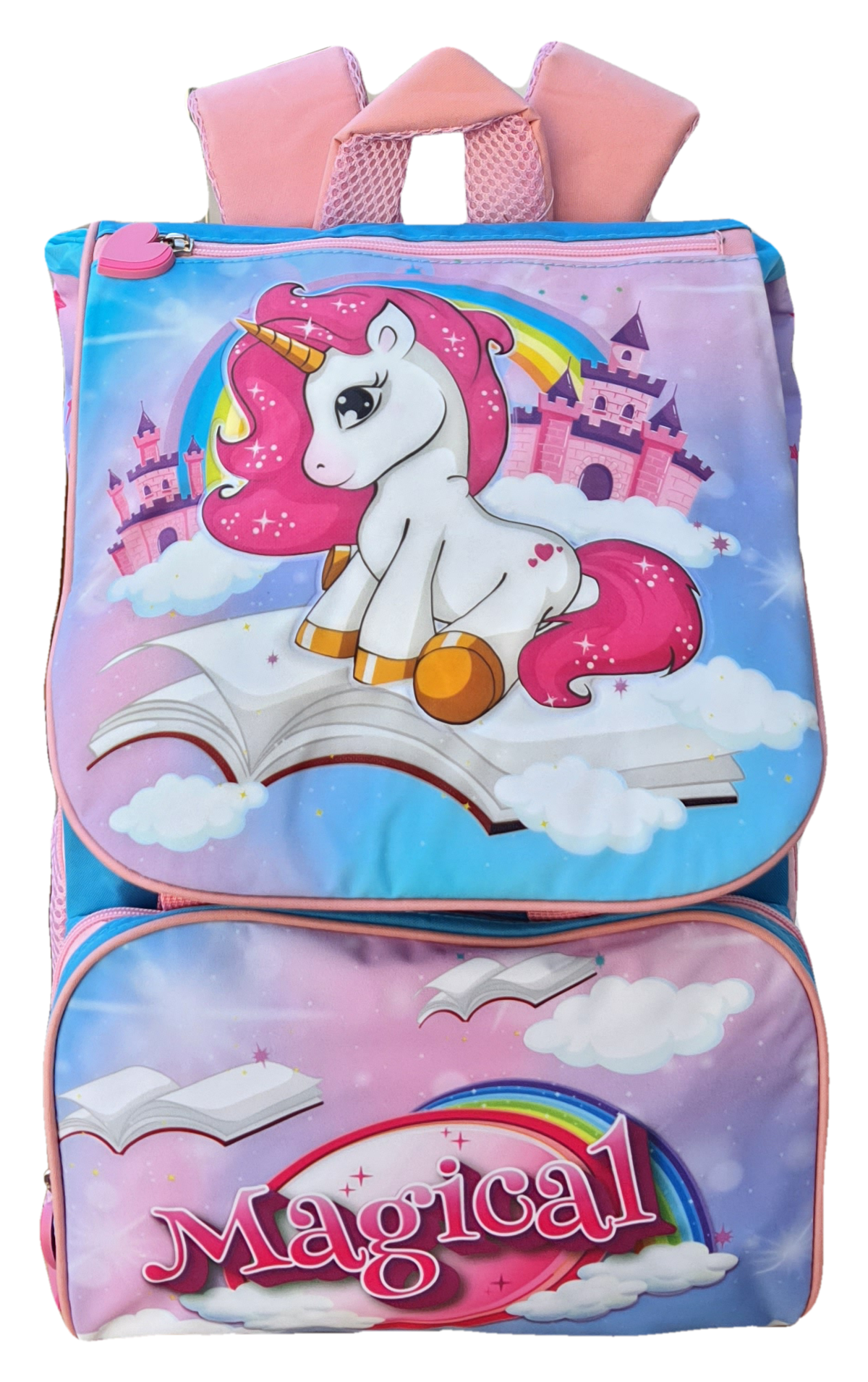Zaino Unicorno Estensibile Scuola Elementare Cm. 40x29x27 - Uni0807