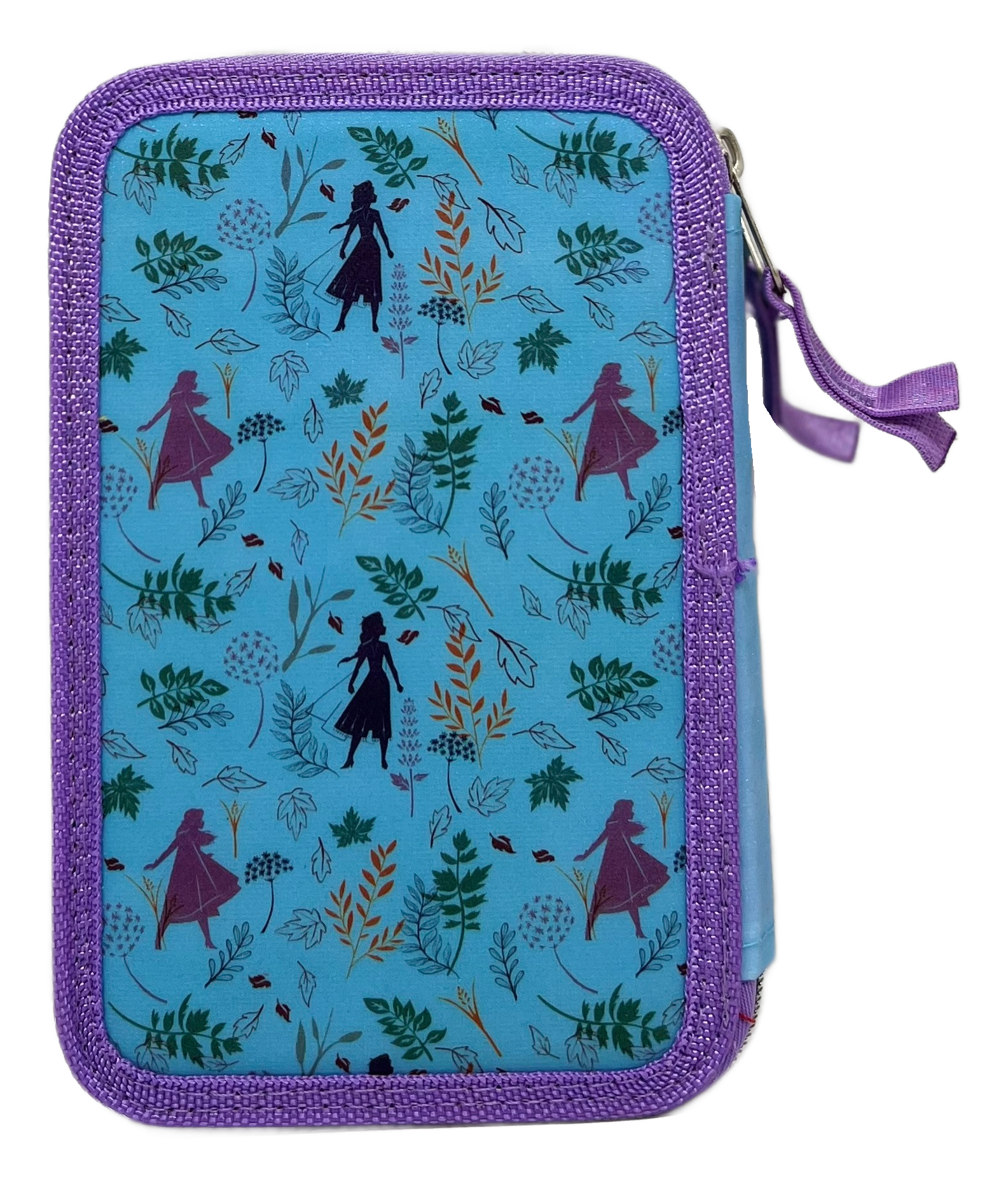 Astuccio Scuola 3d Frozen Ii DISNEY Elsa Anna Multiscomparto 3 Zip Portacolori Pennarelli Giotto - Fr0794