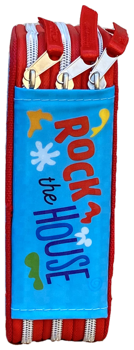 Astuccio Scuola 3d Mickey Mouse DISNEY Topolino Multiscomparto 3 Zip Portacolori Pennarelli Giotto - Mic0794